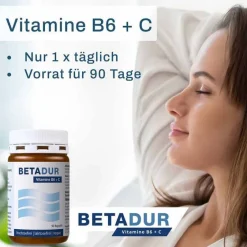 Betadur Kapseln, 90 St- Vitamin C (Ascorbinsäure)|Vitamin B6 (Pyridoxin)