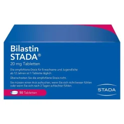 Stada Allergie Tabletten|Allergie Medikamente-Bilastin 20 mg Tabletten, 50 St