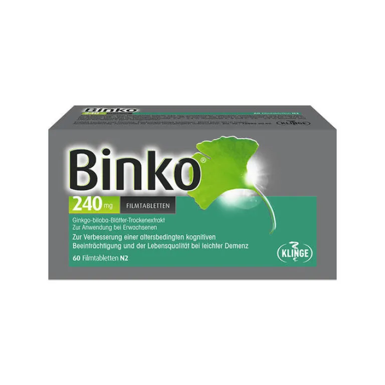 Binko 240 mg Filmtabletten, 60 St- Ginkgo|Durchblutungs Tabletten