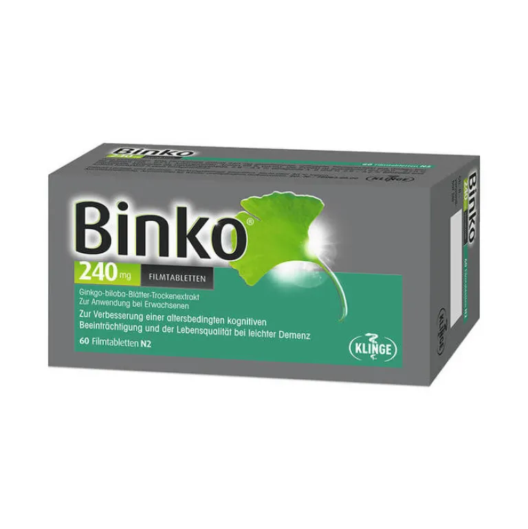 Binko 240 mg Filmtabletten, 60 St- Ginkgo|Durchblutungs Tabletten