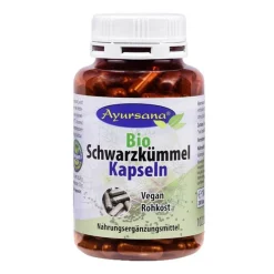 Ayursana Essentielle Fettsäuren-Bio Schwarzkümmel Kapseln vegan, 200 St