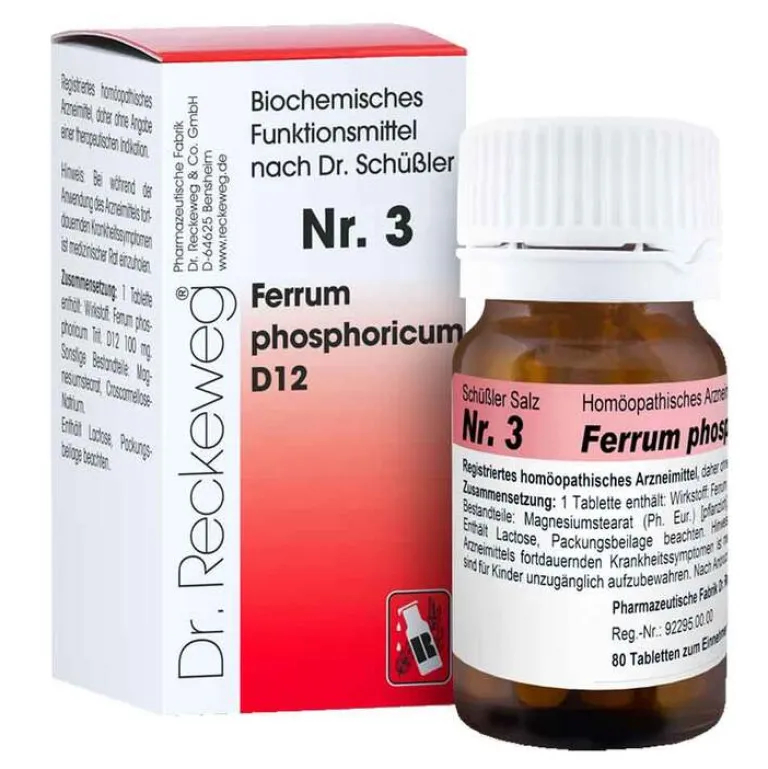 Dr. Reckeweg Biochemie 3 Ferrum phosphoricum D12 Tabletten, 200 St- D 12|F