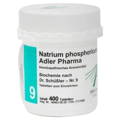 Adler Biochemie 9 Natrium ph, 400 St- Salze 1-12|D 6