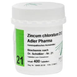 Adler Biochemie 21 Zincum ch, 400 St- Salze 13-24