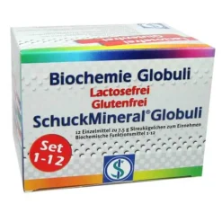Biochemie Globuli Set 1 - 12 Lactose frei, 12X7.5 g^Schuckmineral Outlet
