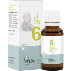 Pflüger Biochemie 6 Kalium sulfuricum D 6 Globuli, 15 g- Salze 1-12