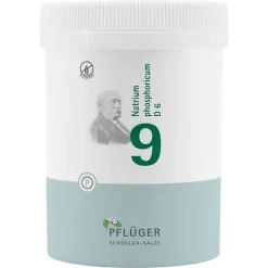 Pflüger Biochemie 9 Natrium phosphoricum D 6 Tabletten, 1000 St- Salze 1-12|D 6