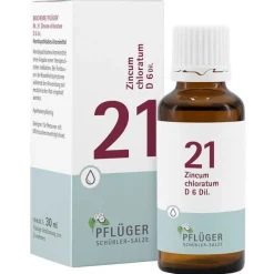 Biochemie 21 Zincum chloratum D 6 Tropfen, 30 ml^Pflüger Outlet