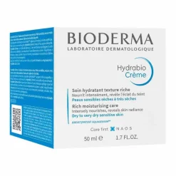 Hydrabio Creme Pot für feuchtigkeitsarme, trockene bis sehr trockene, empfindliche Haut, 50 ml^Bioderma New