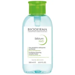 Sebium H2O Reinigungslösung für fettige, unreine Haut, 500 ml^Bioderma Hot