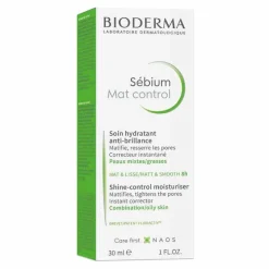 Bioderma Unreine Haut-Sebium Mat Control 30 ml Tube für Mischhaut und ölige Haut, 1 St