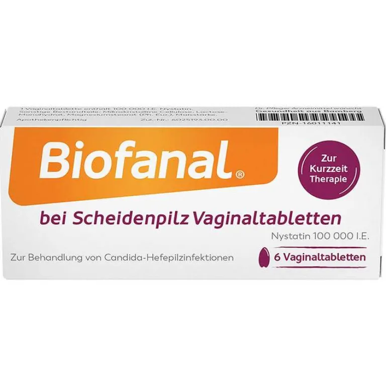 Biofanal Scheidenpilz Medikamente-® bei Scheidenpilz Vaginaltabletten, 6 St