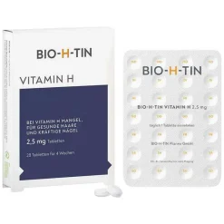 Bio-H-Tin Vitamin B7 (Biotin)-® Vitamin H 2,5 mg Tabletten, 28 St