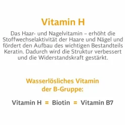 Bio-H-Tin Vitamin B7 (Biotin)-® Vitamin H 2,5 mg Tabletten, 28 St