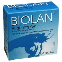 Biolan ® Augentropfen Einzeldosispipetten, 20X0.35 ml- Augentropfen Trockene Augen