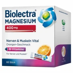 Biolectra Magnesium-Magnesium 400 mg Nerven & Muskeln Vital, 60 St