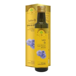 Bruno Zimmer Bio-Leinöl mit DHA und EPA, 250 ml- Omega 3 Kapseln