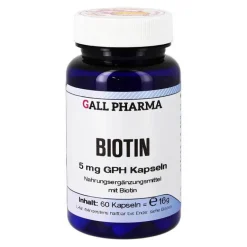 Hecht Pharma Vitamin B7 (Biotin)-Biotin 5 mg GPH Kapseln, 60 St