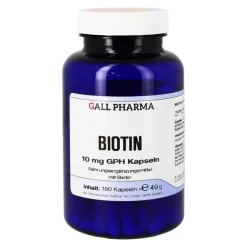 Hecht Pharma Biotin 10 mg GPH Kapseln, 180 St- Vitamin B7 (Biotin)