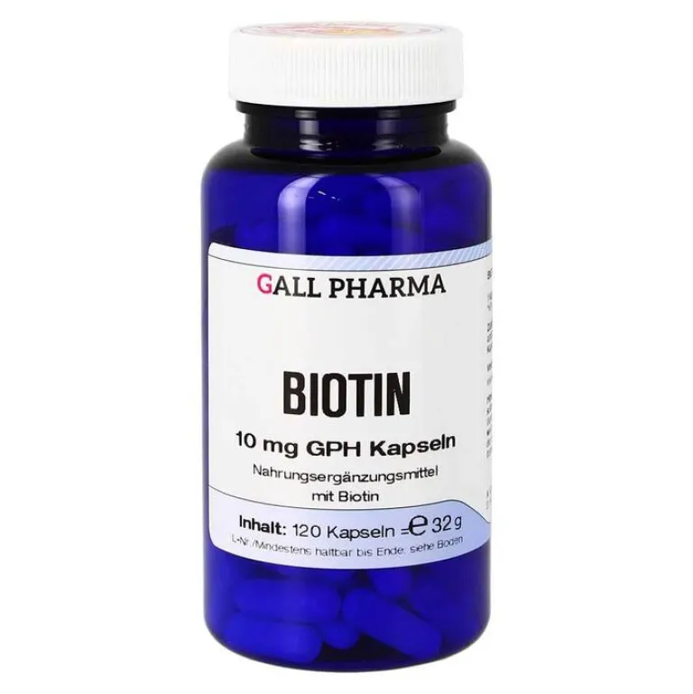 Hecht Pharma Biotin 10 mg GPH Kapseln, 120 St- Vitamin B7 (Biotin)