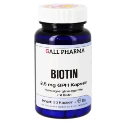 Hecht Pharma Vitamin B7 (Biotin)-Biotin 2,5 mg GPH Kapseln, 30 St