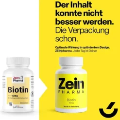 Biotin 10 mg Kapseln hochdosiert, 120 St^Zein Pharma Best