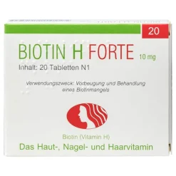 Biotin H forte Tabletten, 20 St- Vitamin B7 (Biotin)