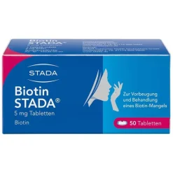 Stada Biotin 5 mg Tabletten, 50 St- Vitamin B7 (Biotin)