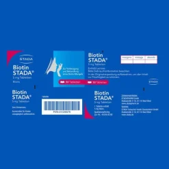 Stada Biotin 5 mg Tabletten, 50 St- Vitamin B7 (Biotin)