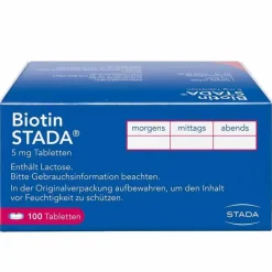 Stada Vitamin B7 (Biotin)-Biotin 5 mg Tabletten, 100 St