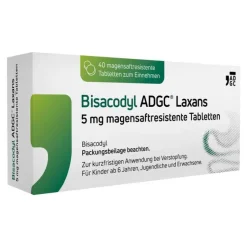 Bisacodyl ® Laxans 5 mg magensaftresistent Tabletten, 40 St^ADGC