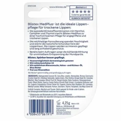 Blistex Lippenpflege-Medplus Stick ohne Mineralöl, 4.25 g