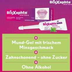 Bloxaphte Mundpflege|Zahnfleischentzündung Medikamente-® Oral Care Mundgel, 15 ml