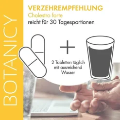 Feelgood Cholesterin-Botanicy Cholestro forte mit Bergavit Tabletten, 60 St