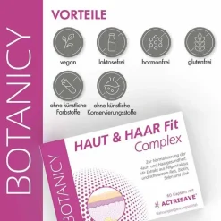 Feelgood Botanicy Haut & Haar Fit Complex mit Actrisave Kapseln, 60 St- Mikronährstoffe