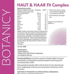 Feelgood Botanicy Haut & Haar Fit Complex mit Actrisave Kapseln, 60 St- Mikronährstoffe