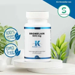 Bromelain 500 mg Kapseln, 60 St^Klean Labs Hot