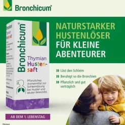 Bronchicum ® Thymian Hustensaft, 100 ml-Kinder Hustensaft Kinder|Hustenlöser