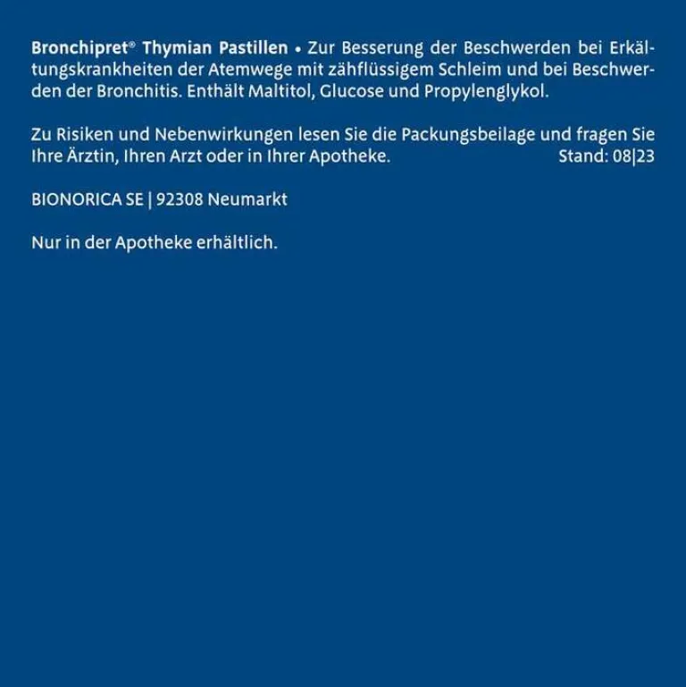 Thymian Pastille, 30 St^Bronchipret Sale