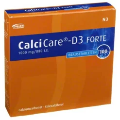 Calcicare D3 forte Brausetabletten, 100 St- Calcium