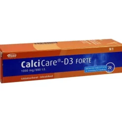 Calcicare D3 forte Brausetabletten, 20 St- Calcium