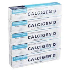 Calcigen Calcium-D 600 mg / 400 I.E. Brausetabletten, 100 St