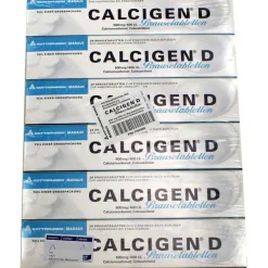 D 600 mg / 400 I.E. Brausetabletten, 120 St^Calcigen