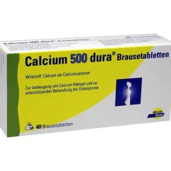 Dura Calcium-Calcium 500 Brausetabletten, 40 St