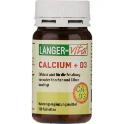 Calcium 400 mg + D3 Tabletten, 100 St^Langner-Vital