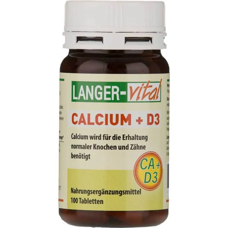 Calcium 400 mg + D3 Tabletten, 100 St^Langner-Vital