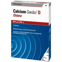 Calcium Sandoz D Osteo 500 mg / 1.000 I.E. Kautabletten , 120 St^Calcium-Sandoz Best