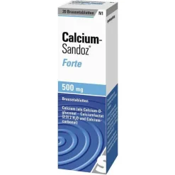 Calcium-Sandoz Calcium Sandoz Forte 500 mg Brausetabletten, 20 St- Calcium