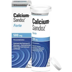 Calcium-Sandoz Calcium Sandoz Forte 500 mg Brausetabletten, 20 St- Calcium