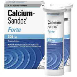 Calcium Sandoz Forte 500 mg Brausetabletten, 2X20 St^Calcium-Sandoz